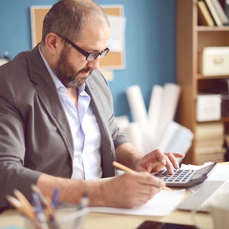 Adult man working in the office - Lynn Housing Authority