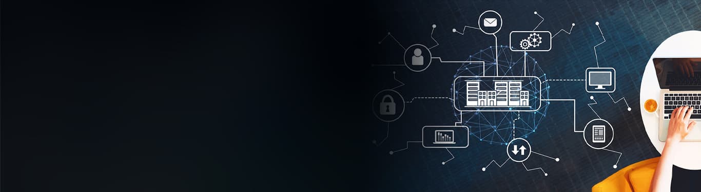 Person on laptop Computing Business Process Services