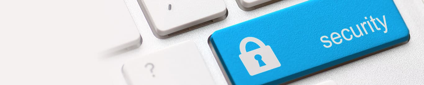 Image of security tab on a keyboard