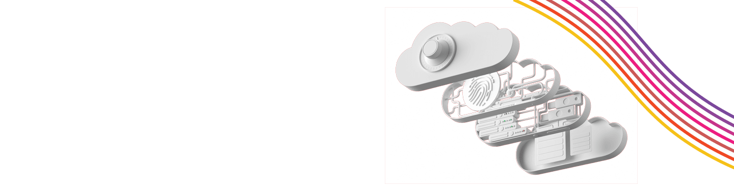 Deconstructed cloud depicting application security