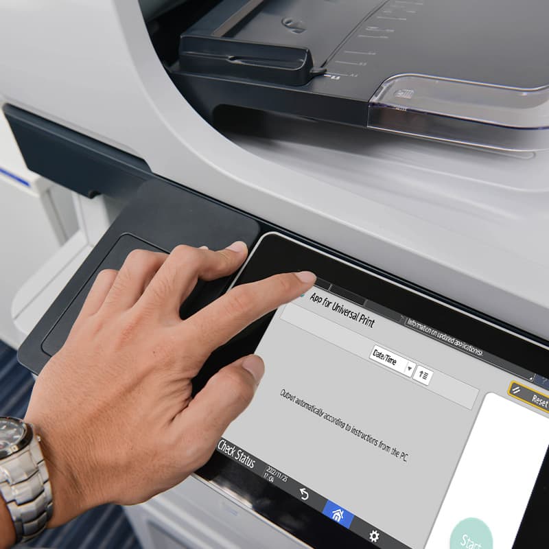 Screen shot of App for Universal Print