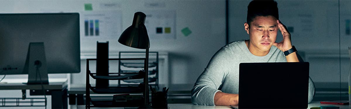 stressed out businessman