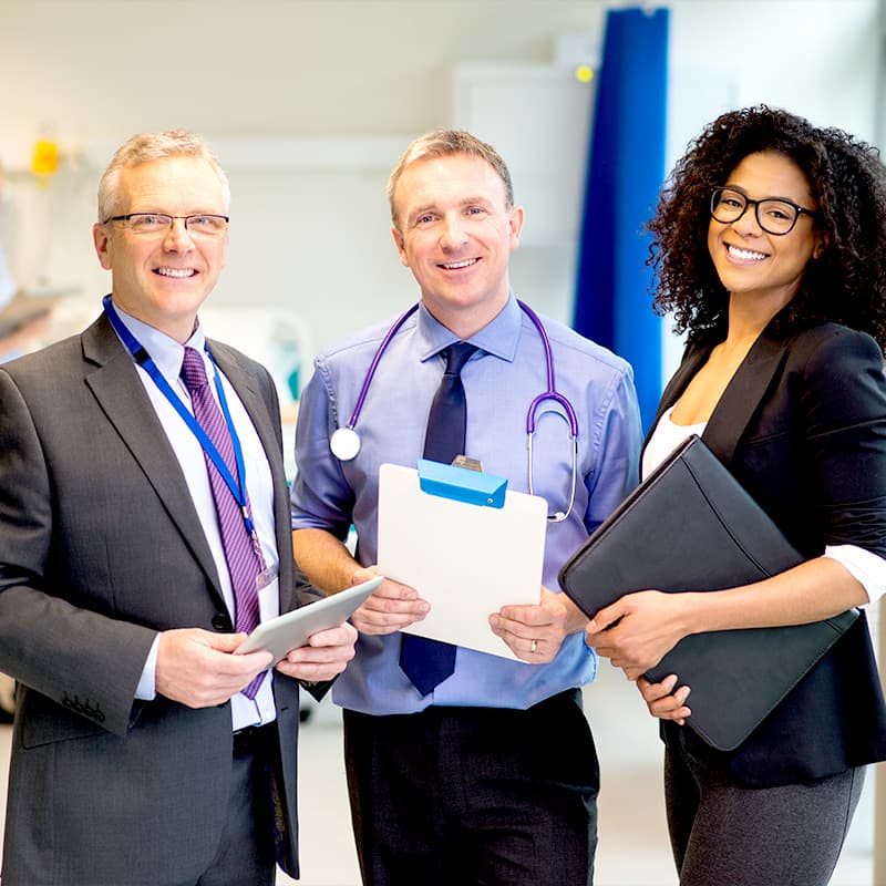 Hospital administrator team