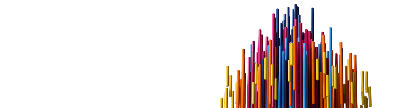 Concept of trends represented as bars moving up on the screen